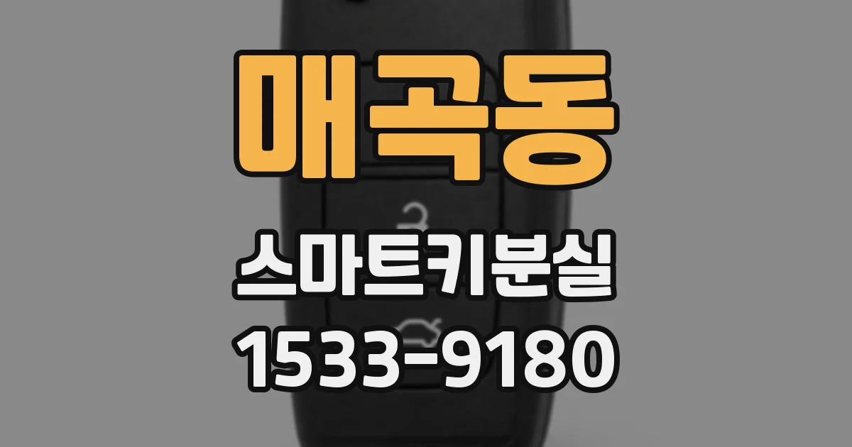 매곡동 스마트키분실