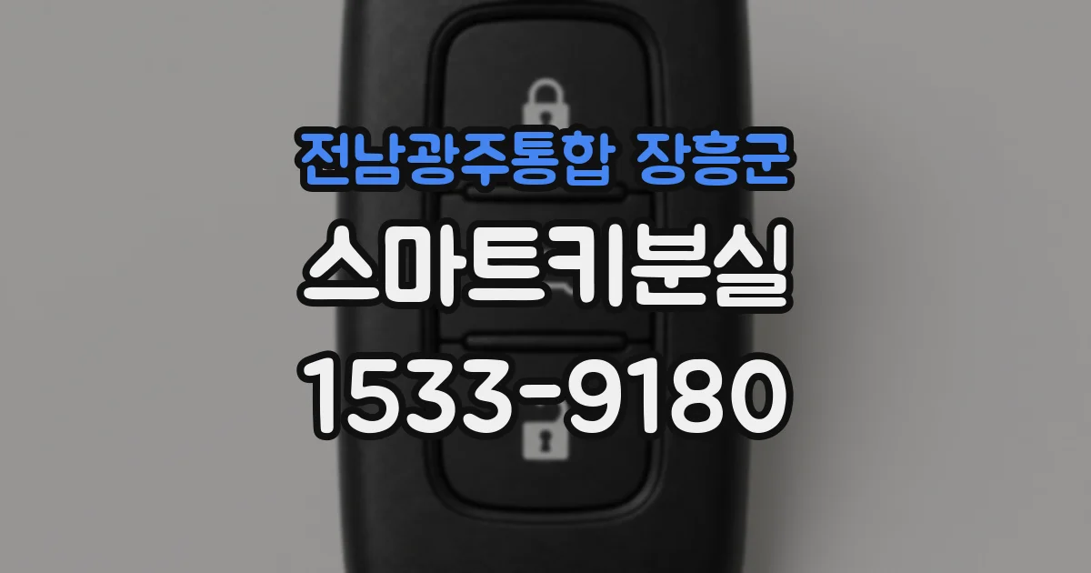 전남광주통합 장흥군 스마트키분실