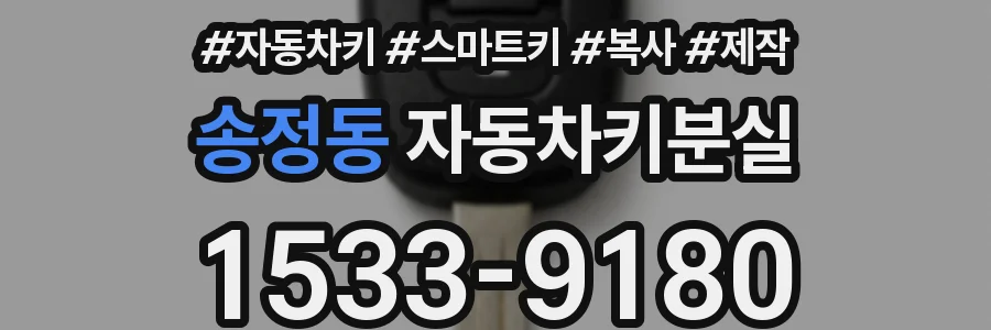 송정동 자동차키분실