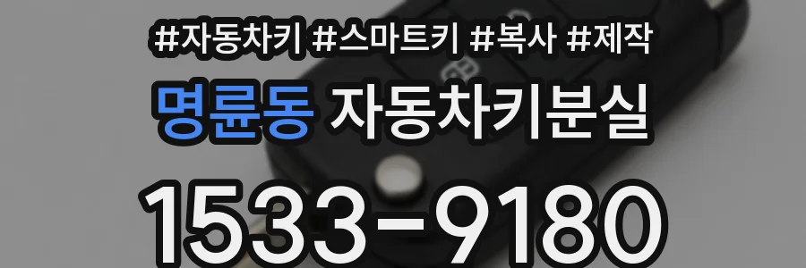 명륜동 자동차키분실