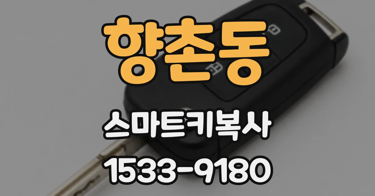 향촌동 스마트키복사
