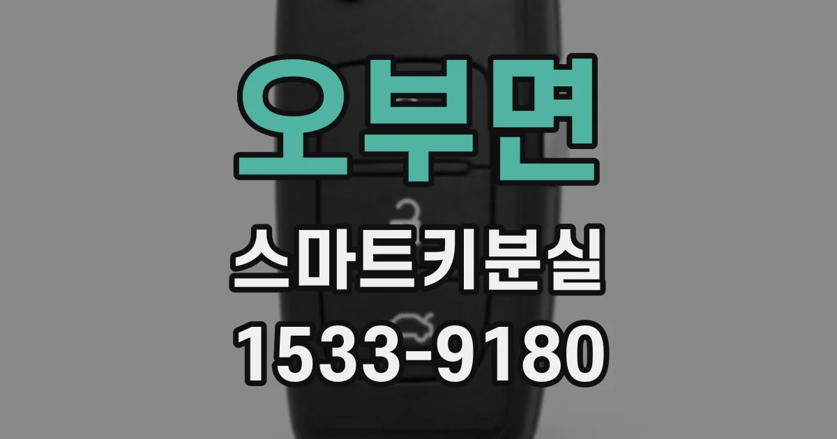 오부면 스마트키분실