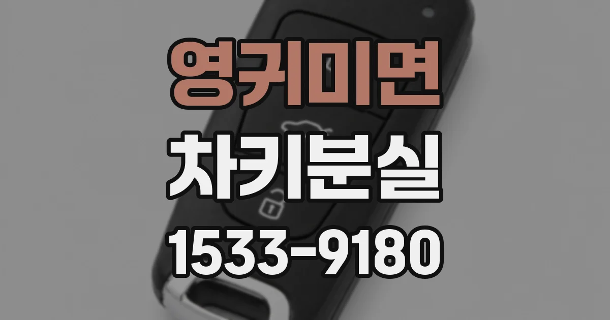 영귀미면 차키분실