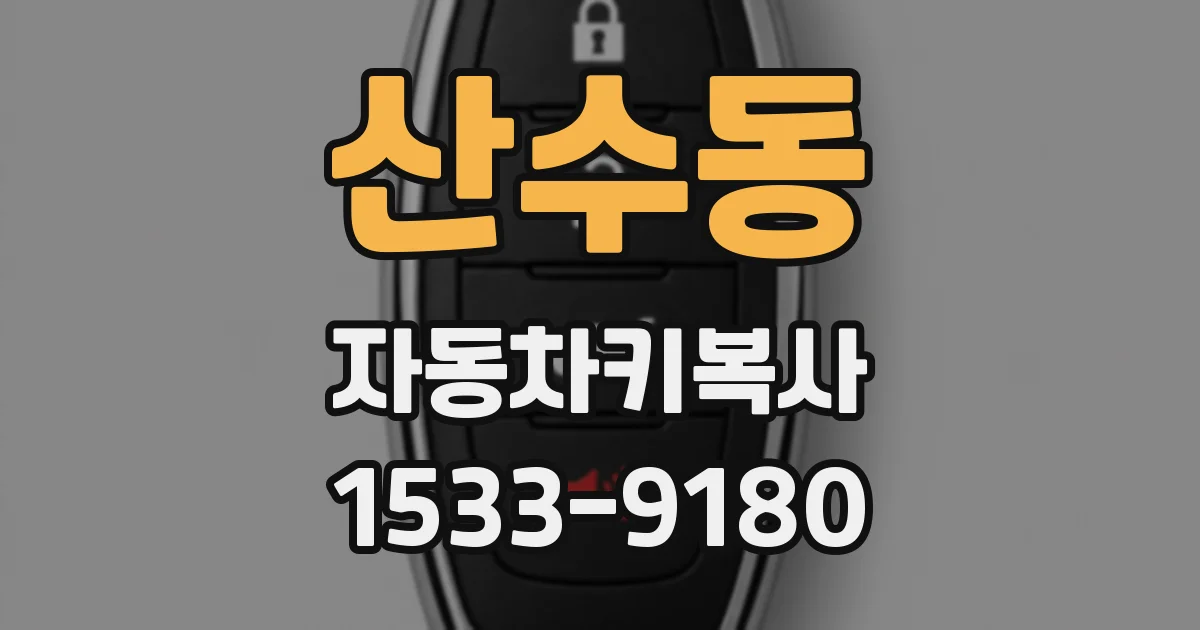 산수동 자동차키복사