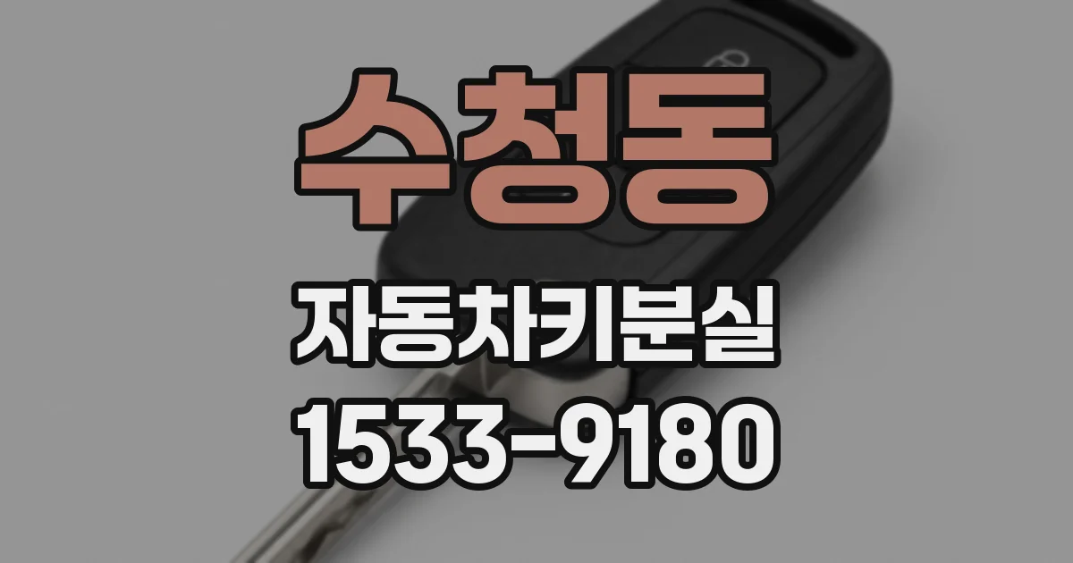수청동 자동차키분실