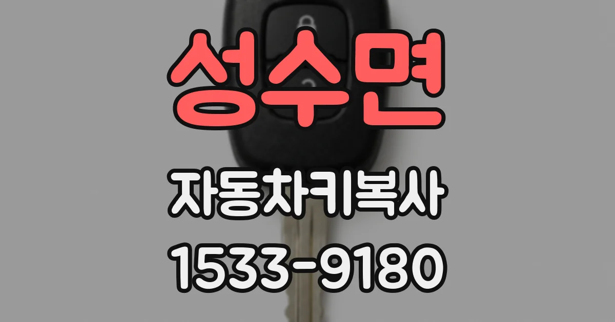 성수면 자동차키복사