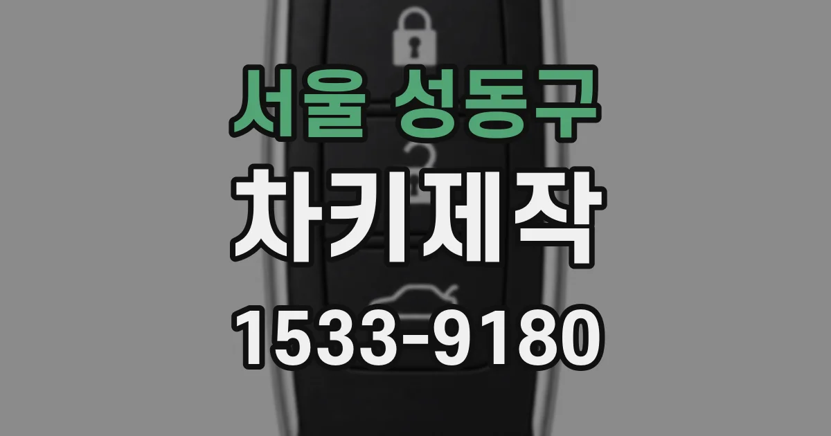 서울 성동구 차키제작