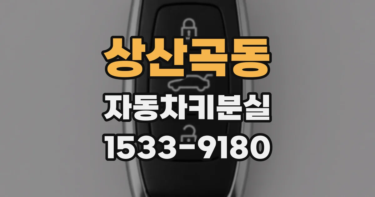 상산곡동 자동차키분실