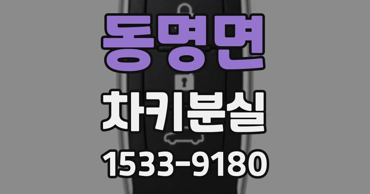 동명면 차키분실