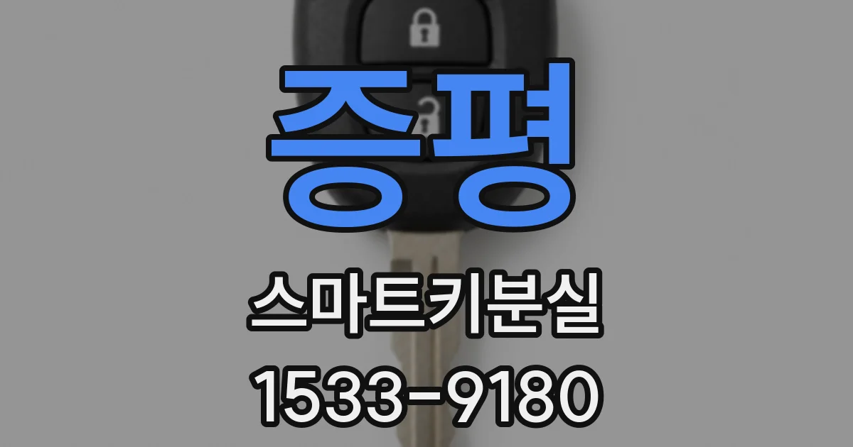 증평 스마트키분실
