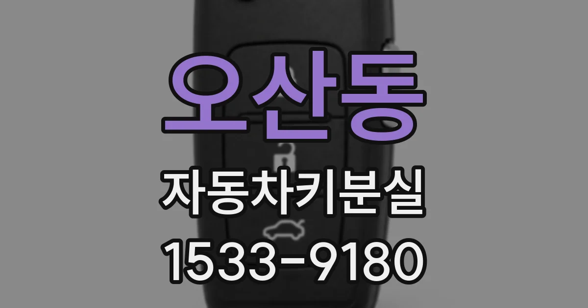 오산동 자동차키분실