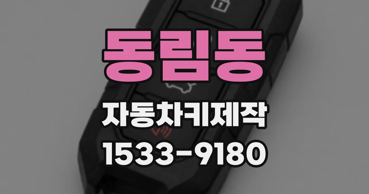 동림동 자동차키제작