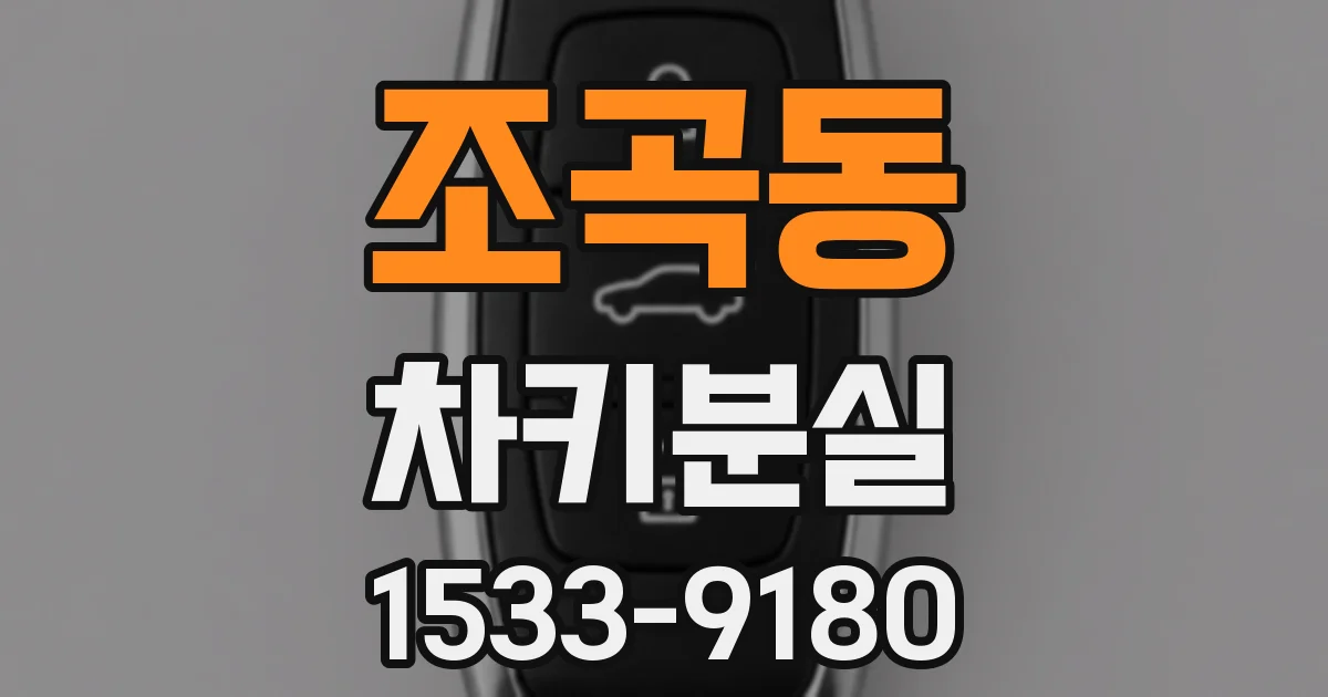 조곡동 차키분실