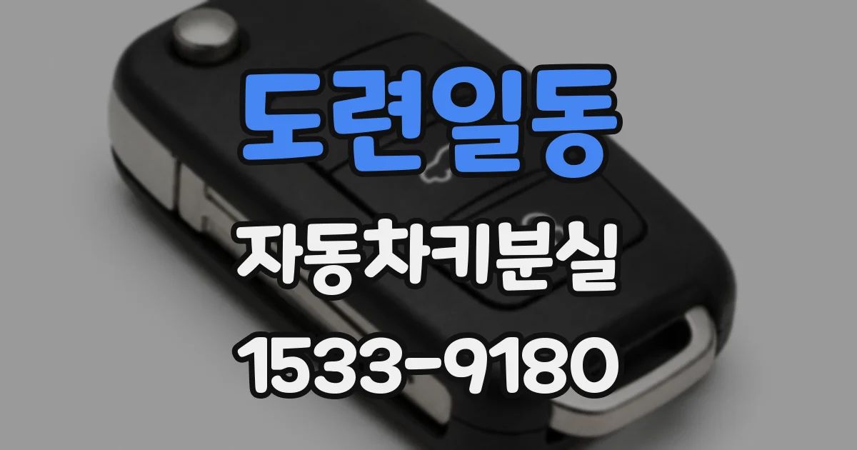도련일동 자동차키분실