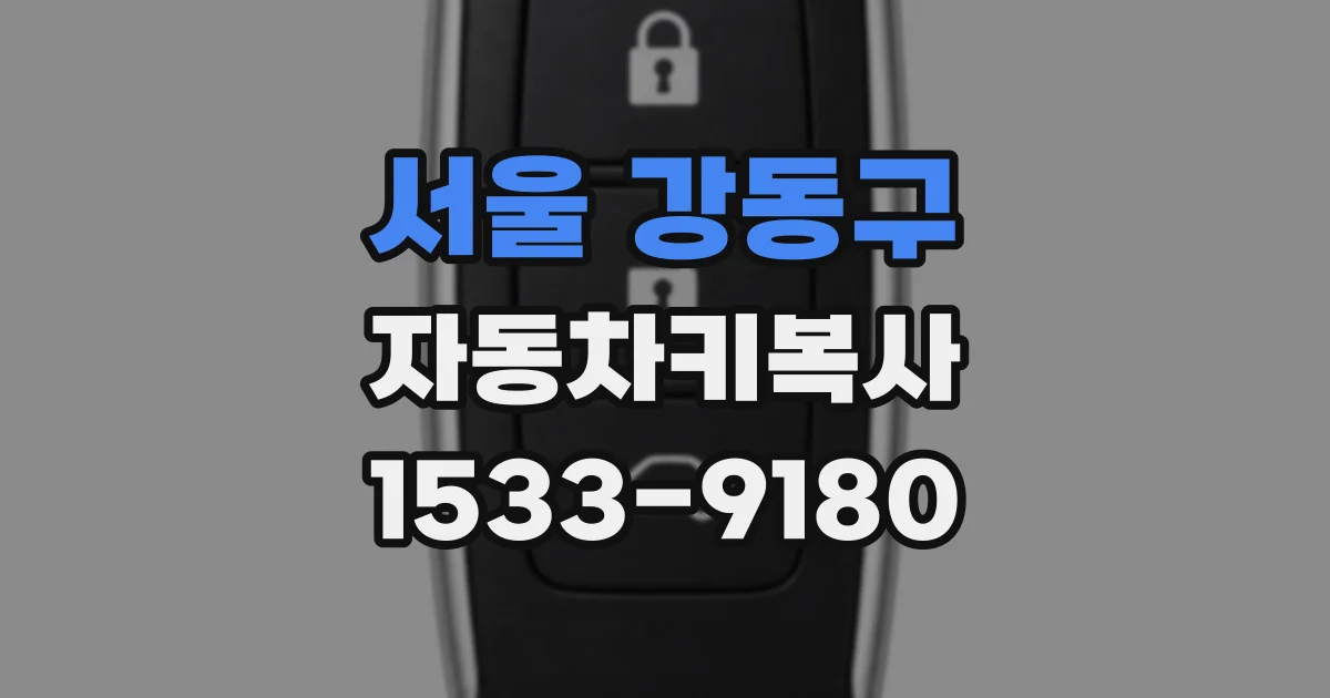 서울 강동구 자동차키복사
