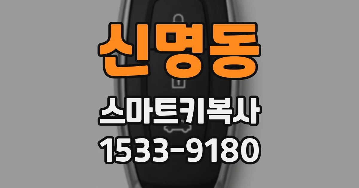 신명동 스마트키복사