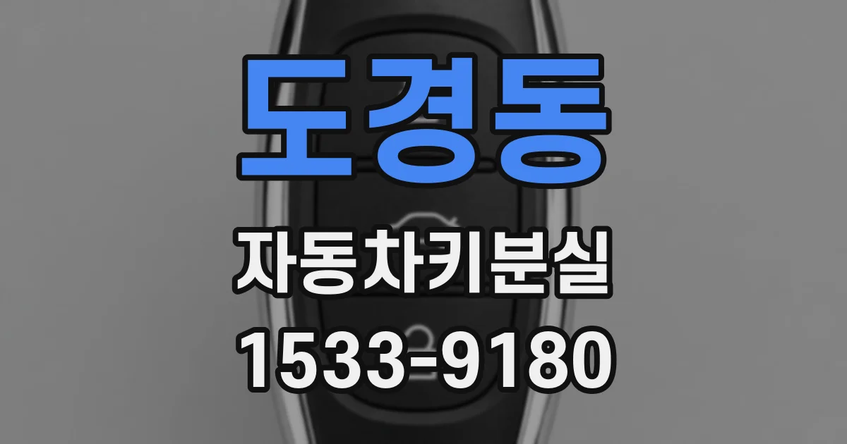 도경동 자동차키분실