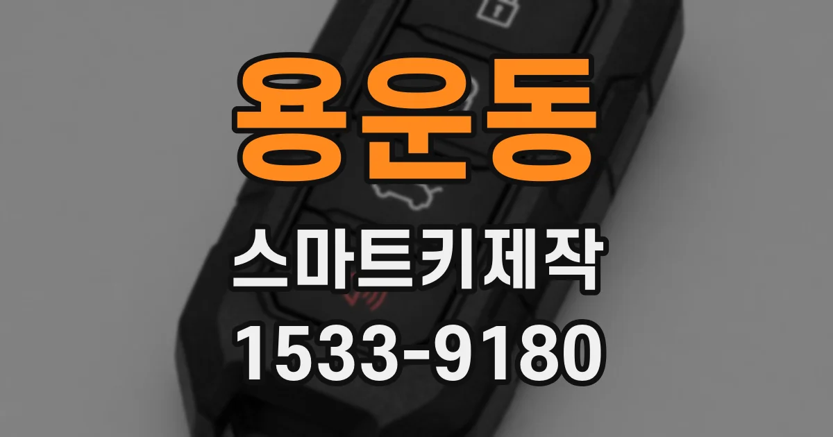 용운동 스마트키제작