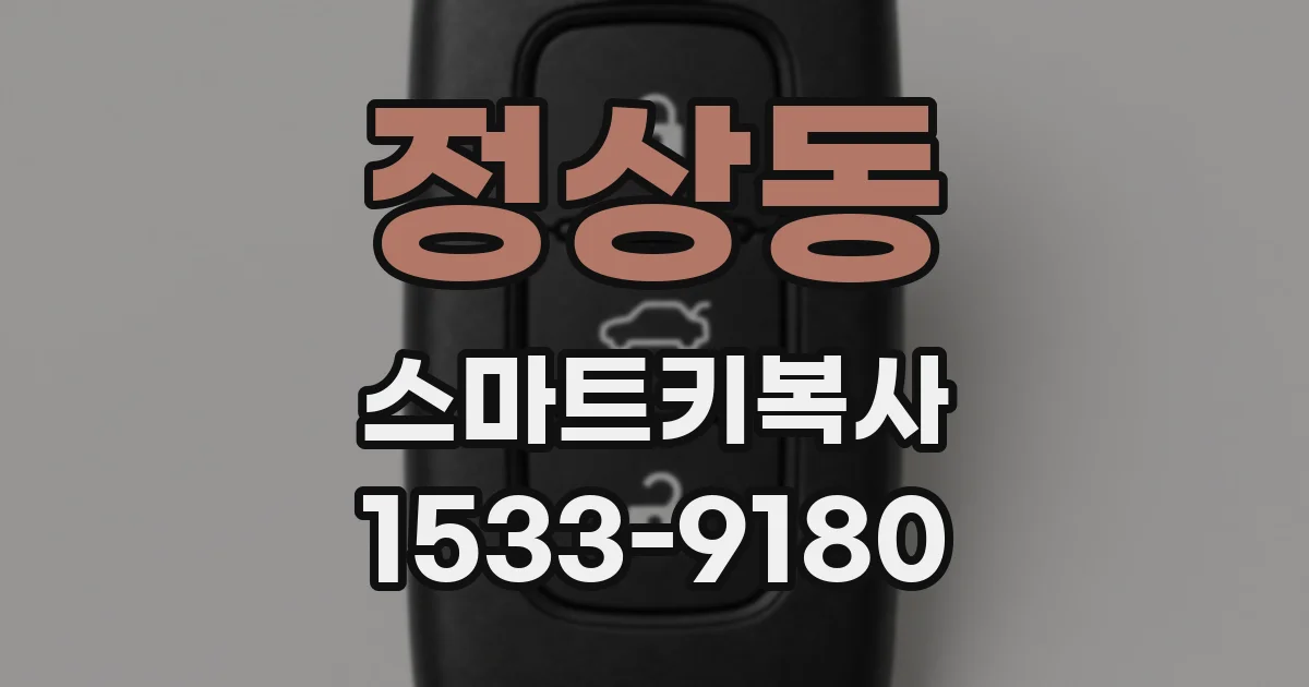 정상동 스마트키복사