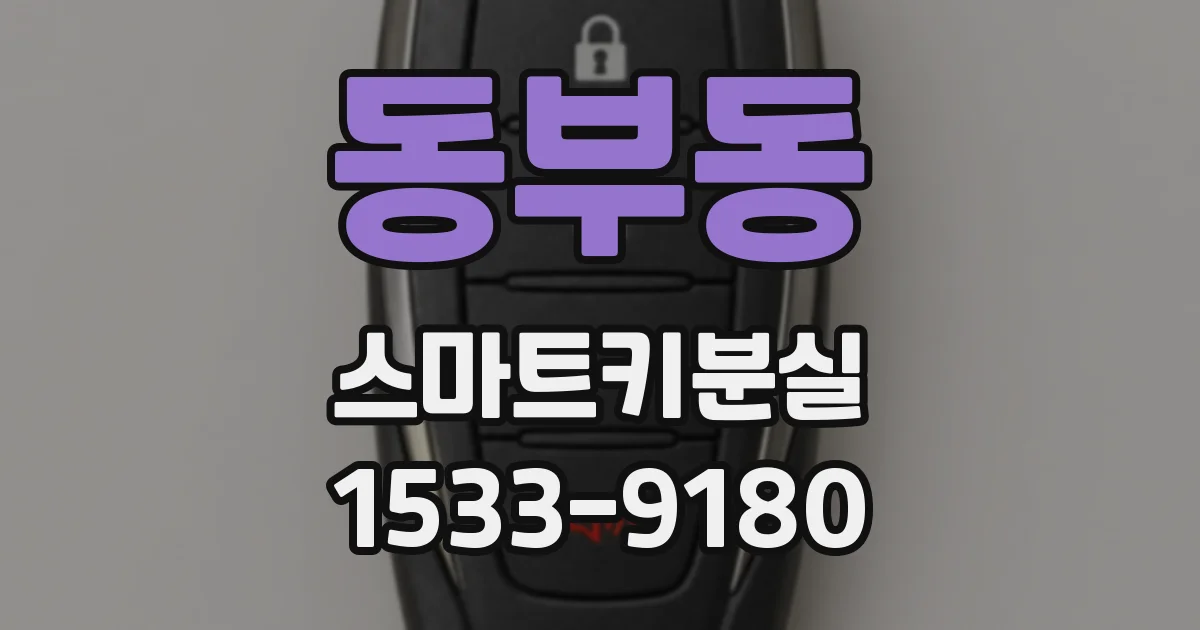 동부동 스마트키분실