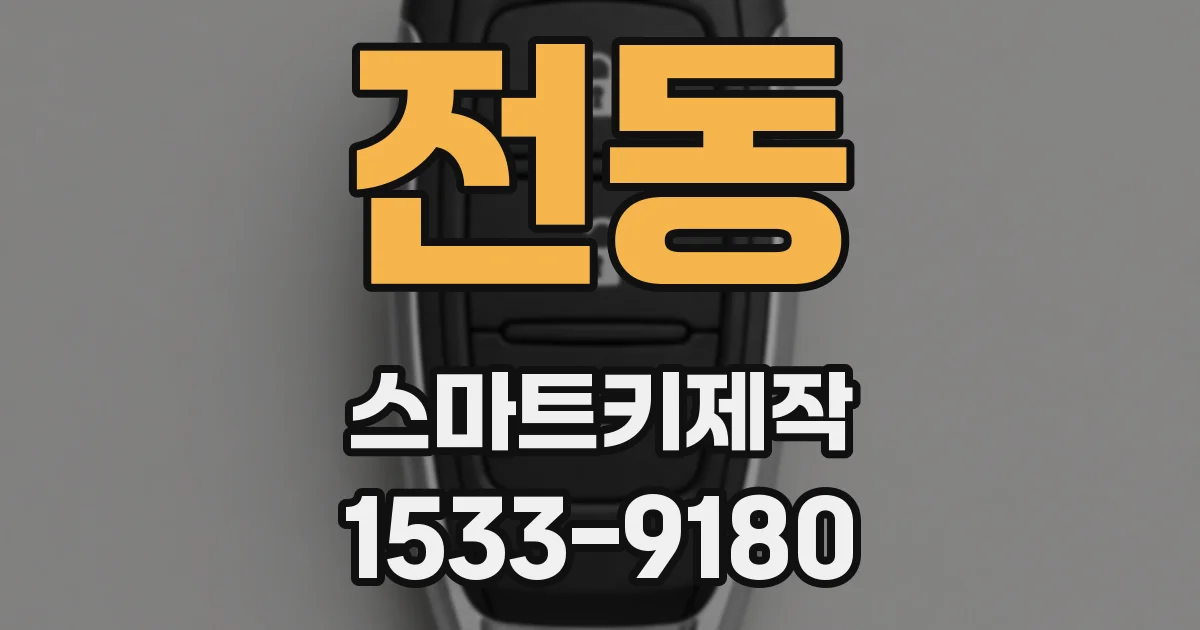 전동 스마트키제작