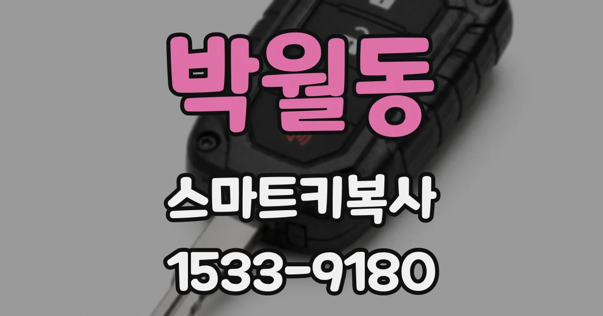 박월동 스마트키복사