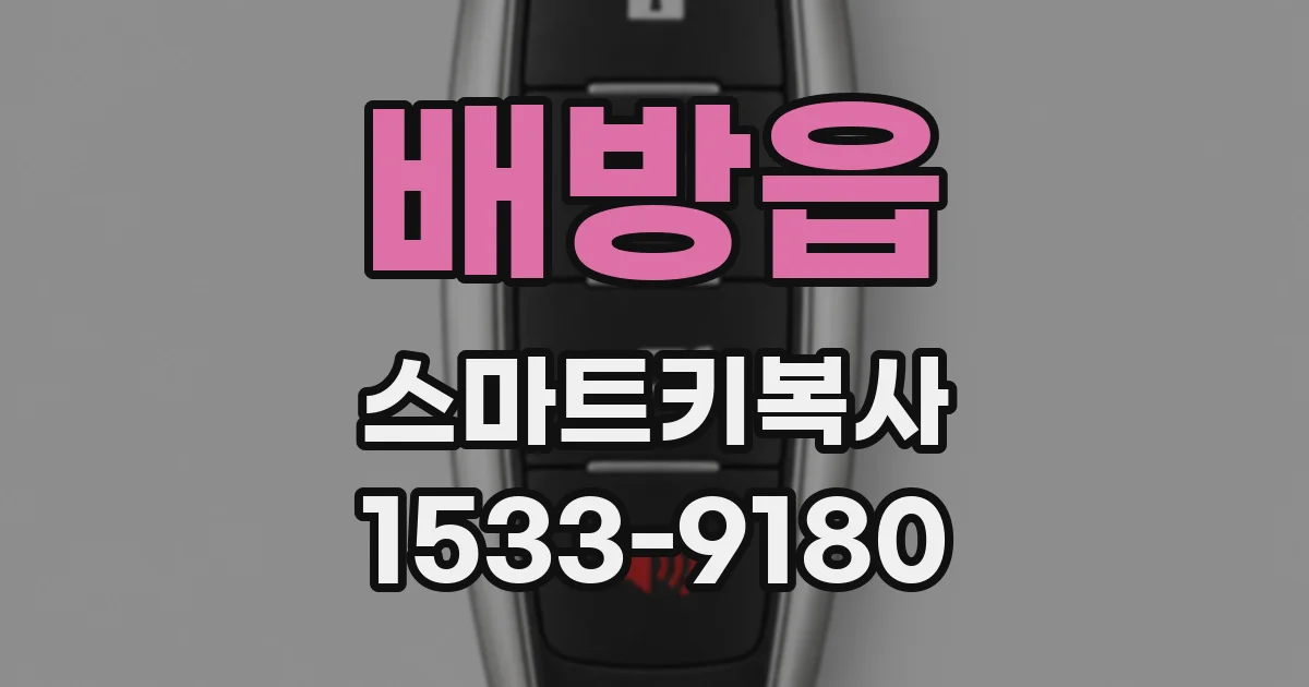 배방읍 스마트키복사