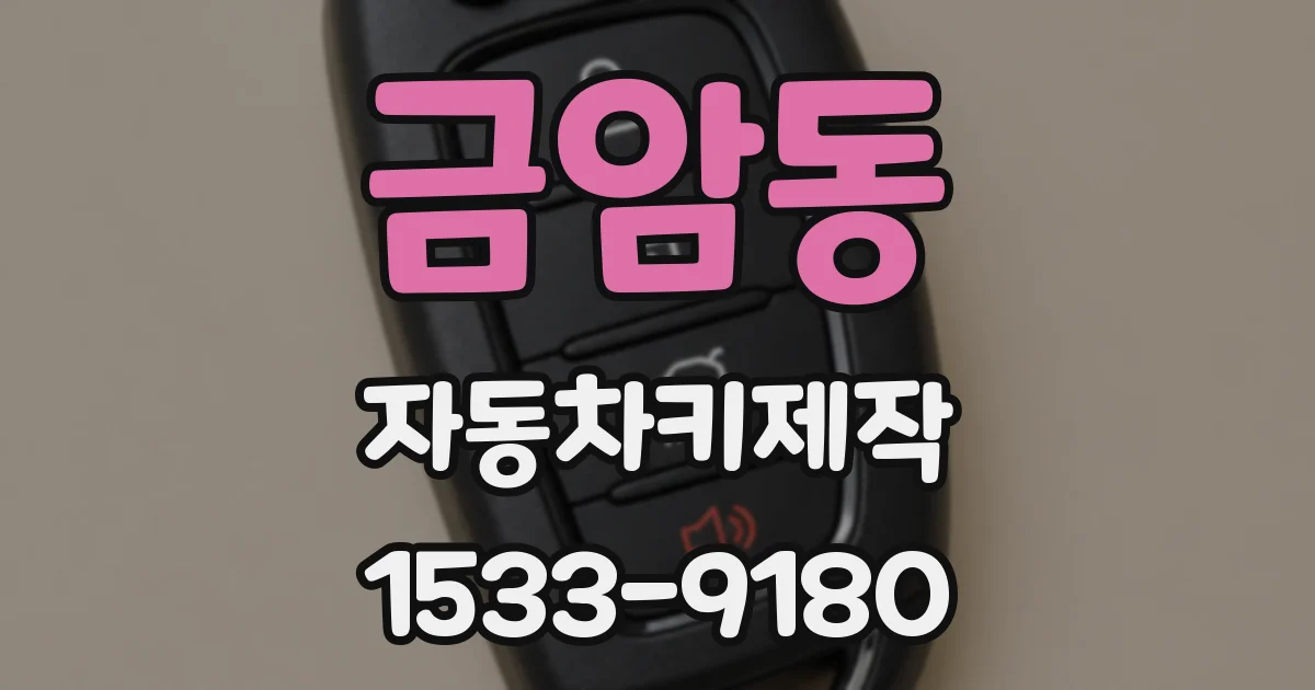 금암동 자동차키제작