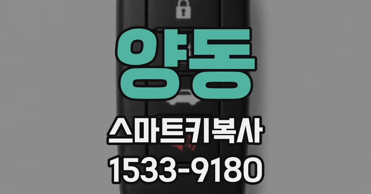 양동 스마트키복사