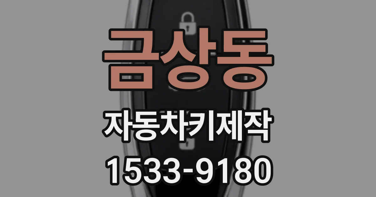 금상동 자동차키제작