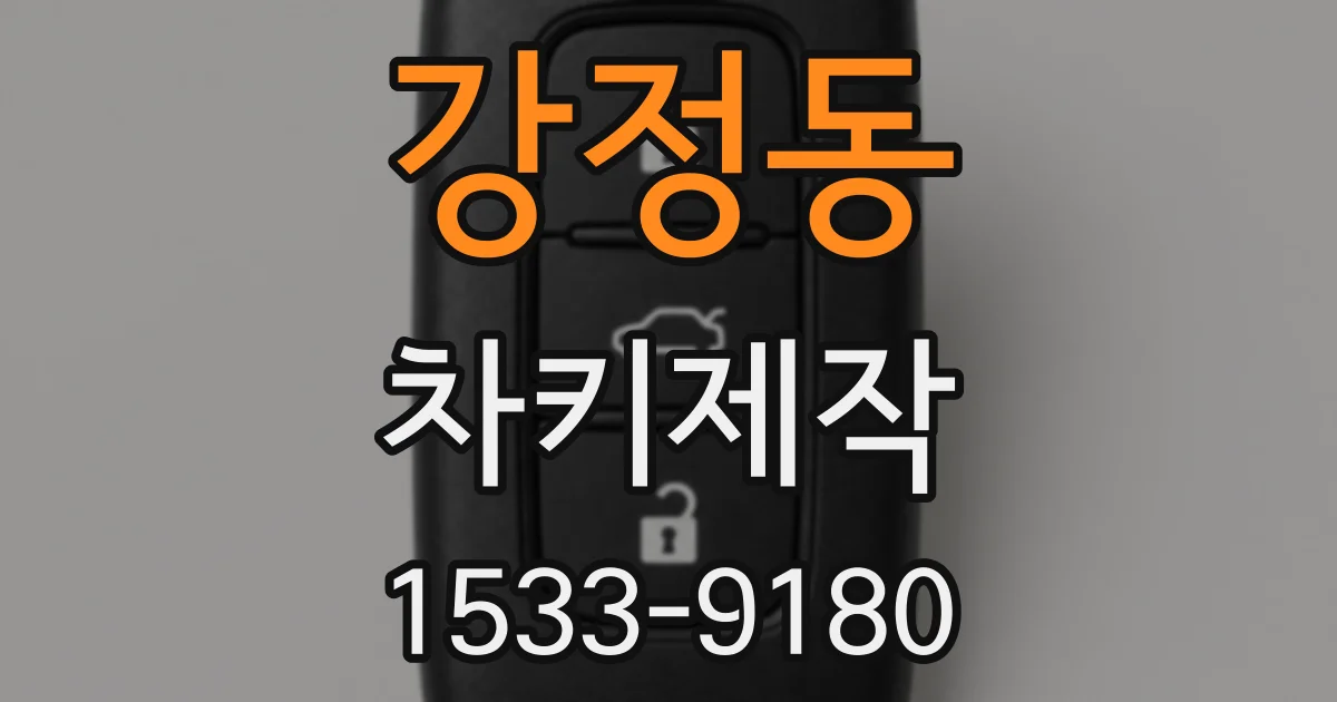 강정동 차키제작