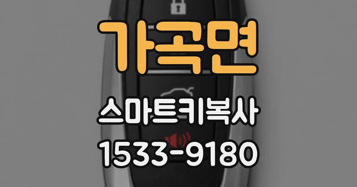 가곡면 스마트키복사