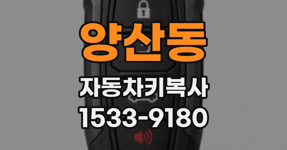 양산동 자동차키복사