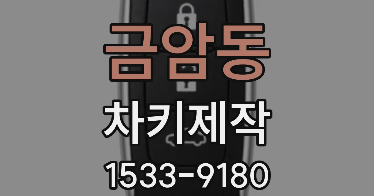 금암동 차키제작