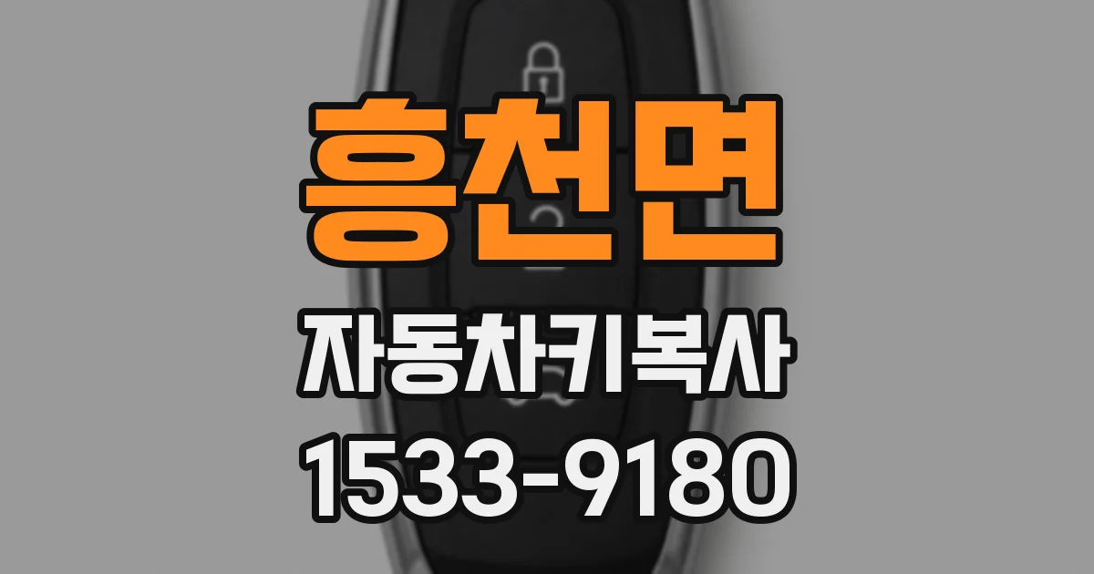 흥천면 자동차키복사