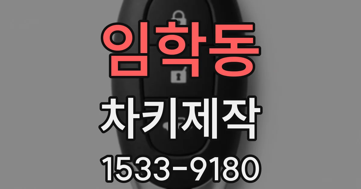 임학동 차키제작