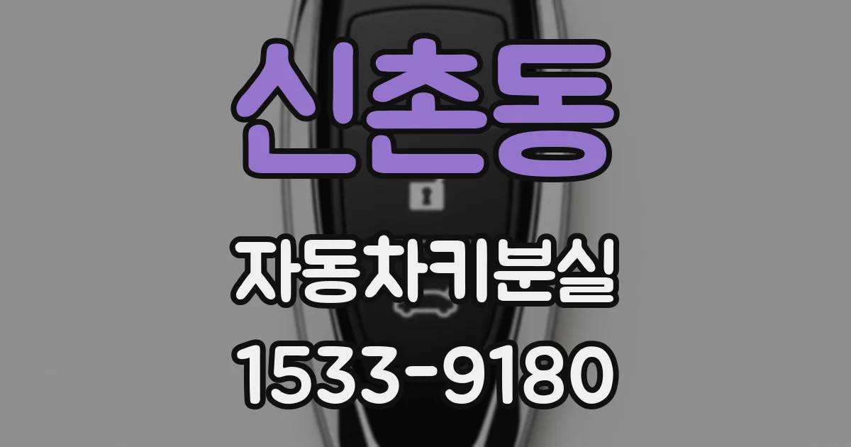 신촌동 자동차키분실