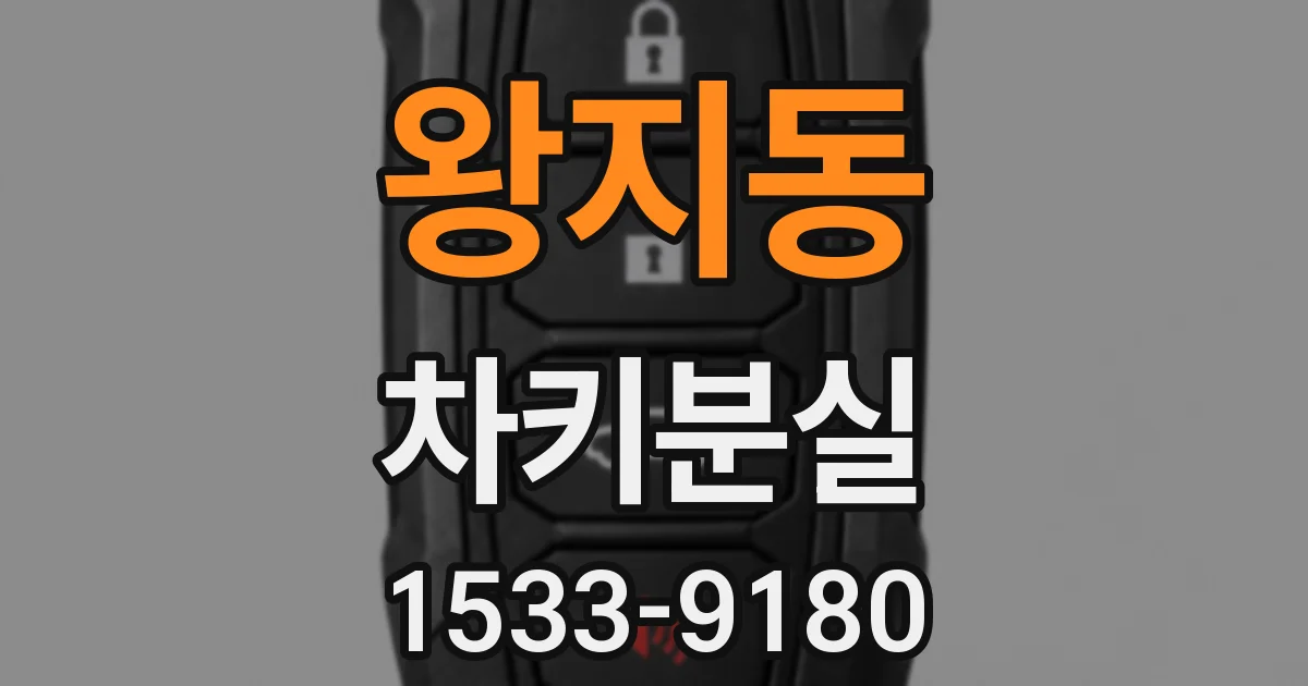 왕지동 차키분실