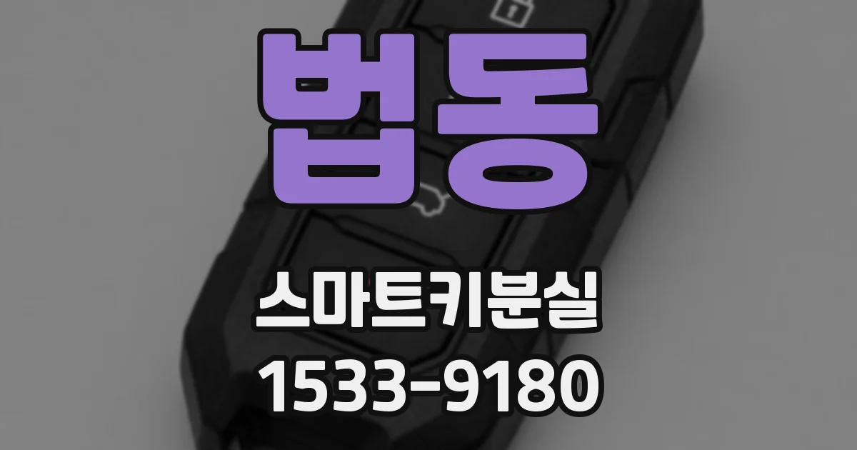 법동 스마트키분실