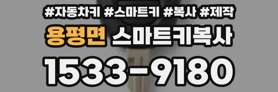 용평면 스마트키복사