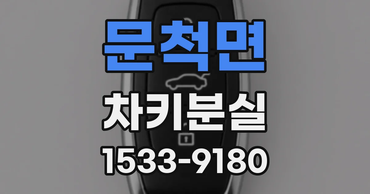 문척면 차키분실