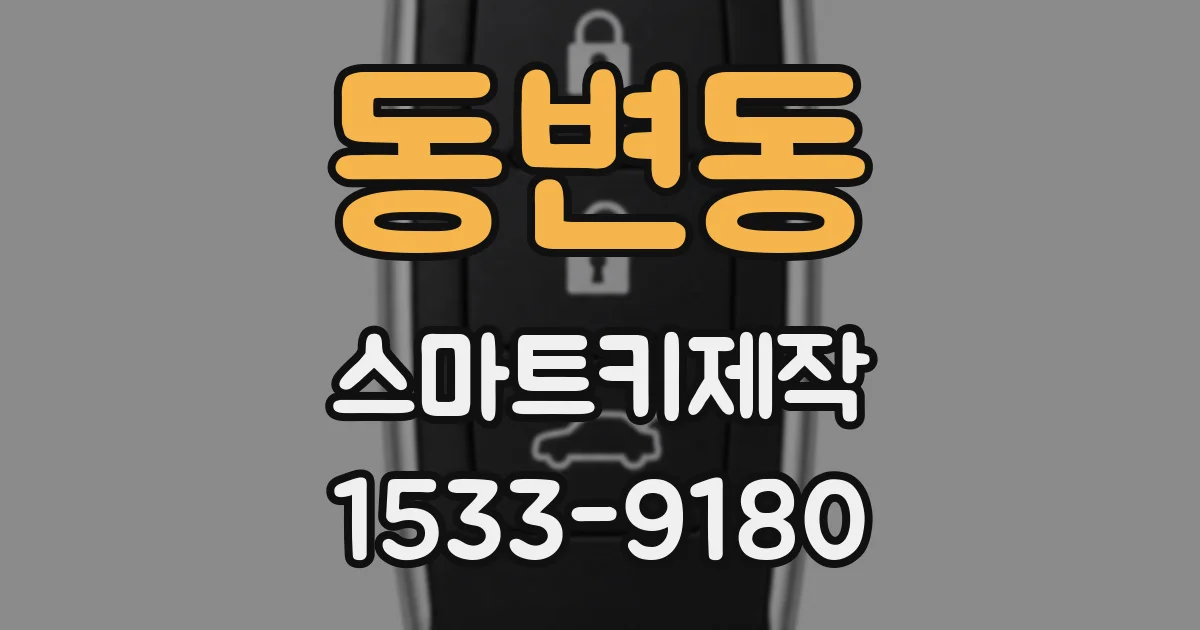 동변동 스마트키제작