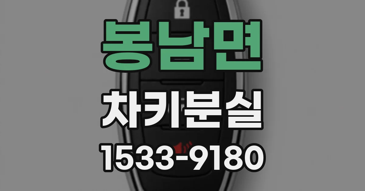 봉남면 차키분실