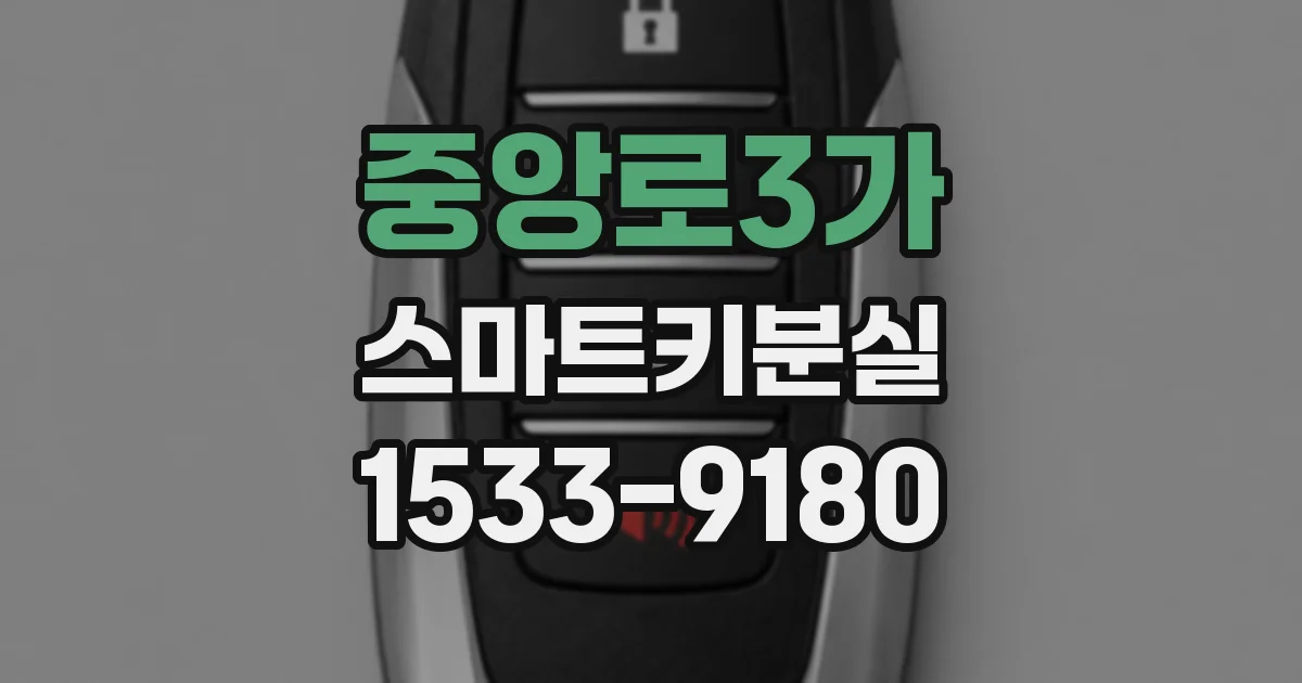중앙로3가 스마트키분실