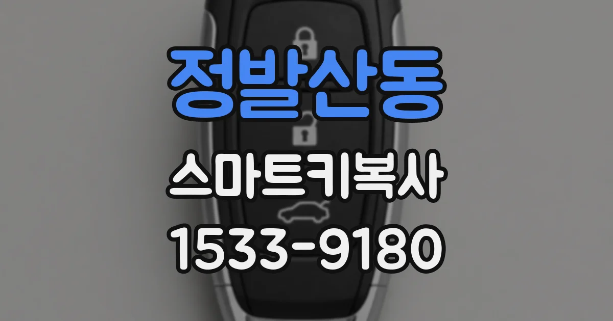 정발산동 스마트키복사