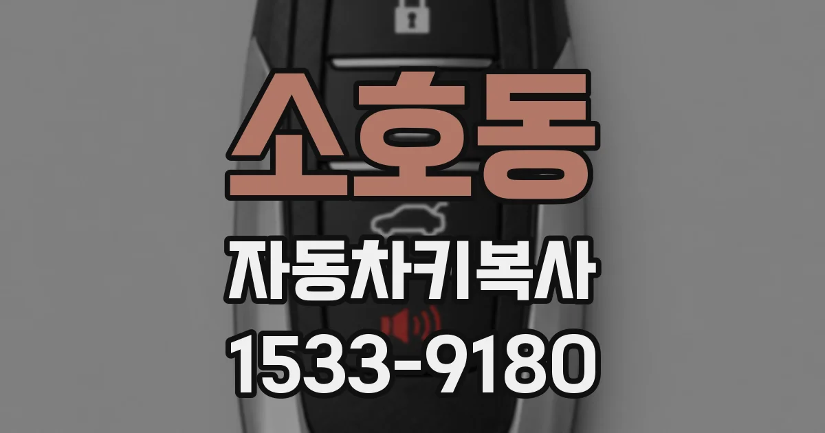 소호동 자동차키복사