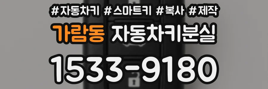 가람동 자동차키분실