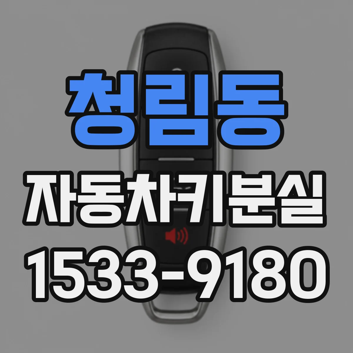청림동 자동차키분실