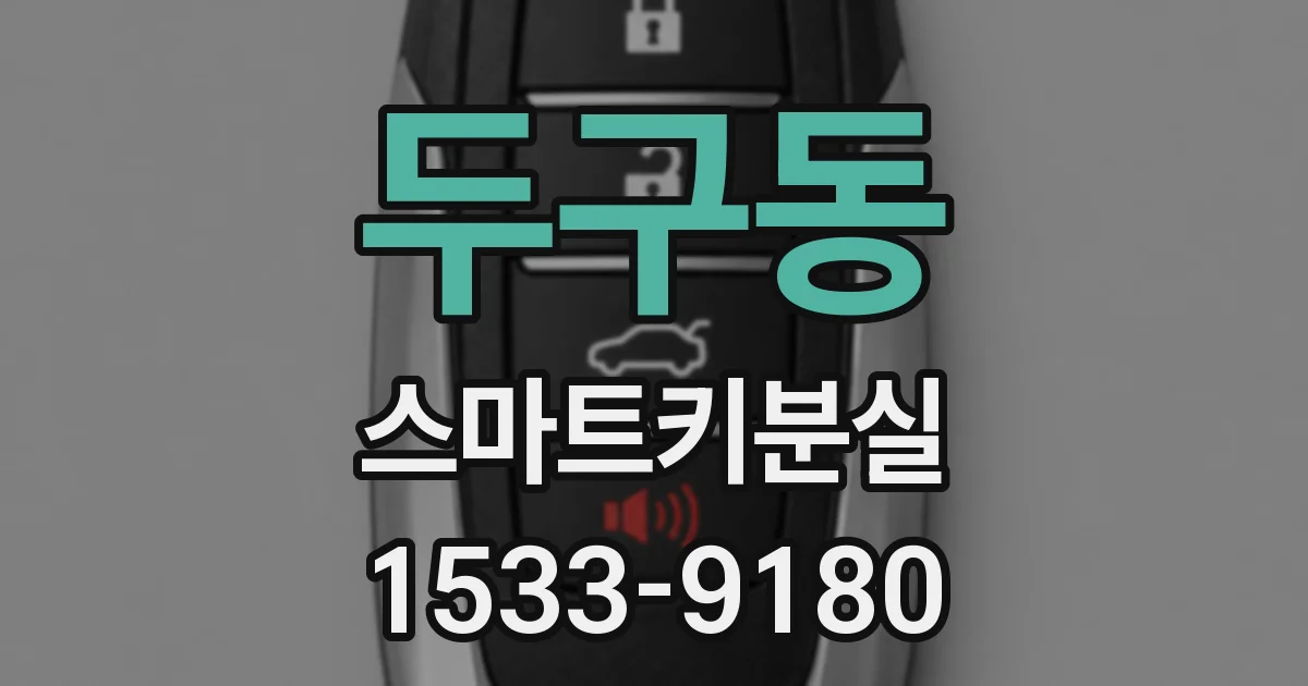 두구동 스마트키분실