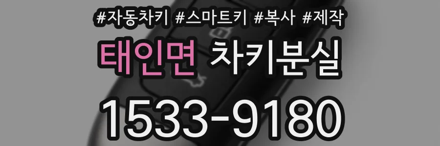 태인면 차키분실